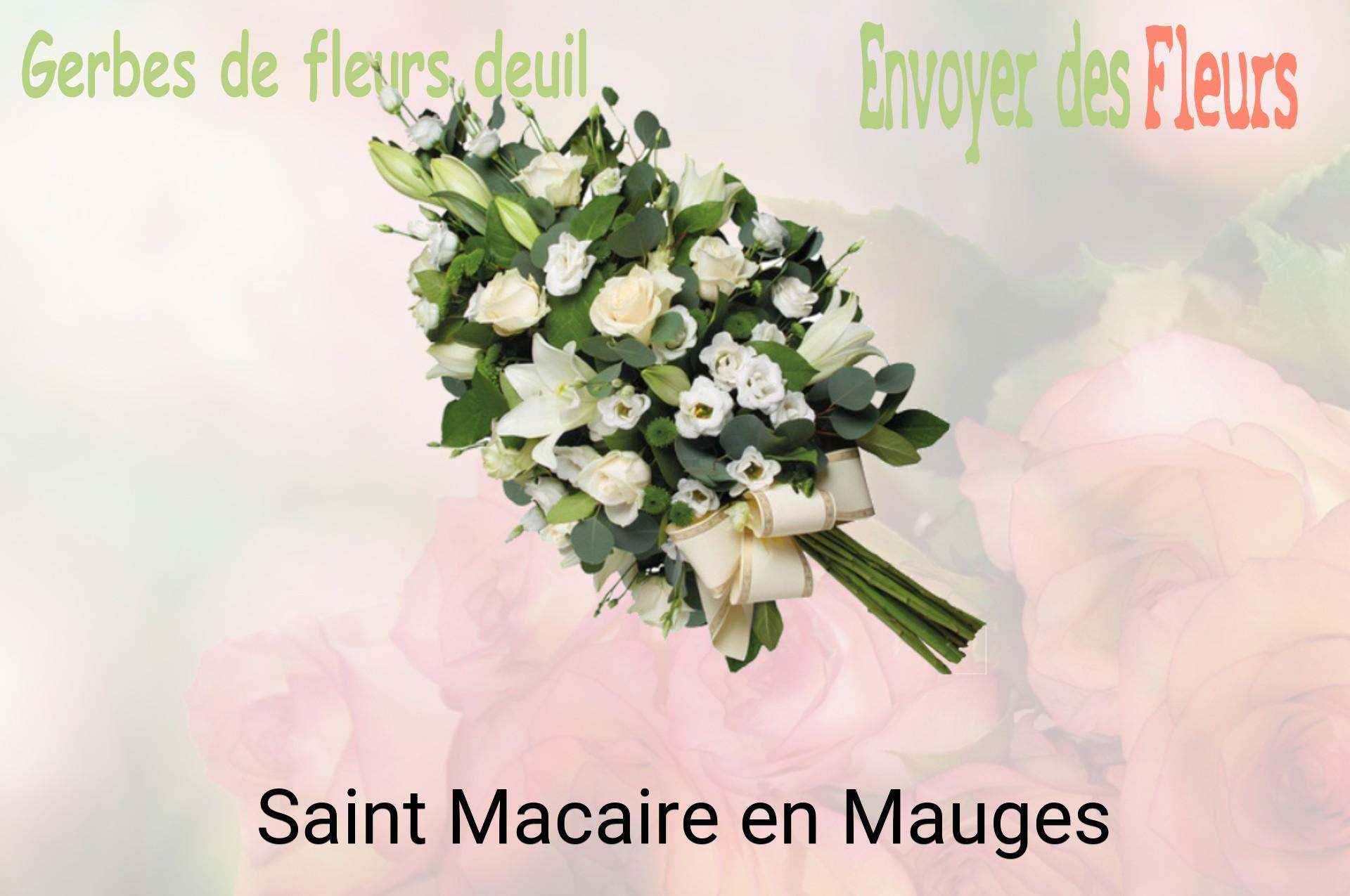 Gerbe de fleurs de deuil livrée à Saint-Macaire-en-Mauges
